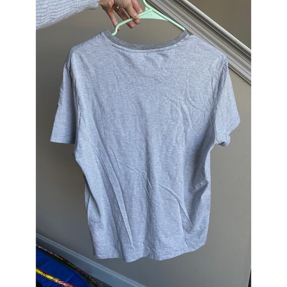 Calvin Klein mens grey/white striped "liquid touch" tee, size Medium - Picture 7 of 7